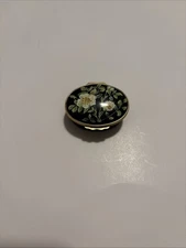 Tiffany and Co Vintage Floral Trinket Halcyon Days Enamel Box By Sybil Connolly