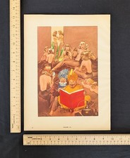 Vintage 1955 Esquire Art Studies Illustration Color Print Ad Full Page 1950s