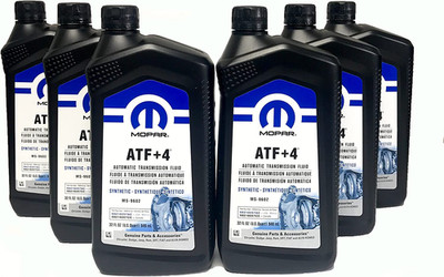 Mopar 68218057AB ATF+4 Automatic Transmission Fluid, 1 Quart 6 Pack | eBay