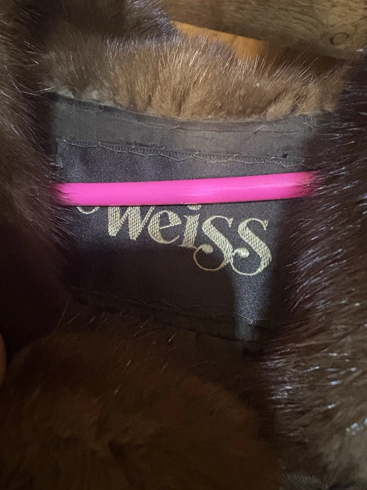 Hermosa de piel de visón vintage blanca para mujer - ¡ENVÍO GRATUITO! Foto 3 de 4