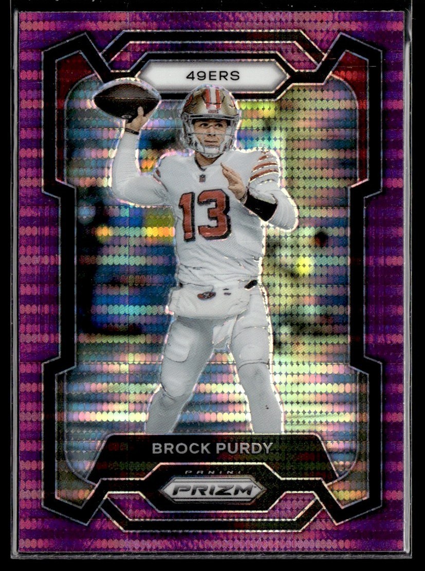 2023 Panini Prizm Purple Pulsar - Brock Purdy San Francisco 49ers #266