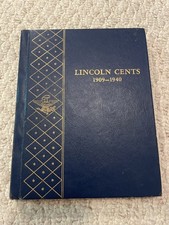 Whitman 9405 Lincoln Cent Album 1909-1940 with 40 coins w/ 1909 VDB 