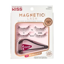 KISS Magnetic Lash 01, Synthetic False 5 Count (Pack of 1),