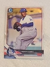 2018 Topps Yadier Alvarez #BCP22 Prospect Los Angeles Dodgers Baseball Card