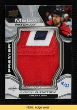 2022 Upper Deck Premier Mega Chest Logos 18/22 Evgeny Kuznetsov Patch READ 0c3