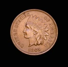 1865 Indian Head Cent  AU  Fancy 5