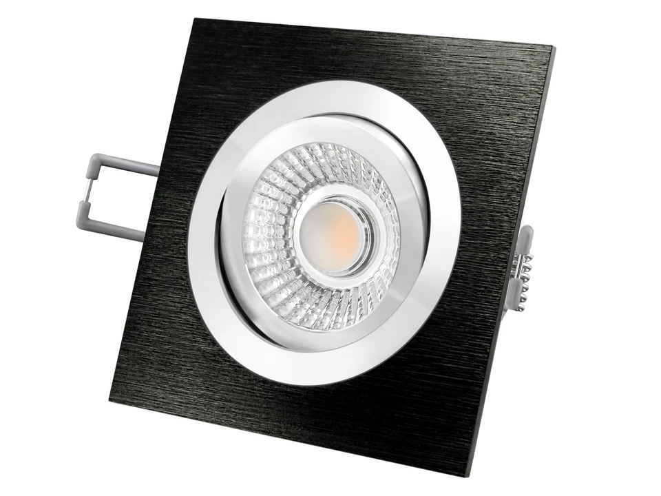 QF-2 LED-Einbauspot Deckenstrahler schwenkbar 230V 6W warmweiß dimmbar Leuchte - Bild 2 von 4