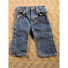 Vintage Lee Riders Kids Jeans 1T Slim Dark Wash Denim Made in USA Toddler