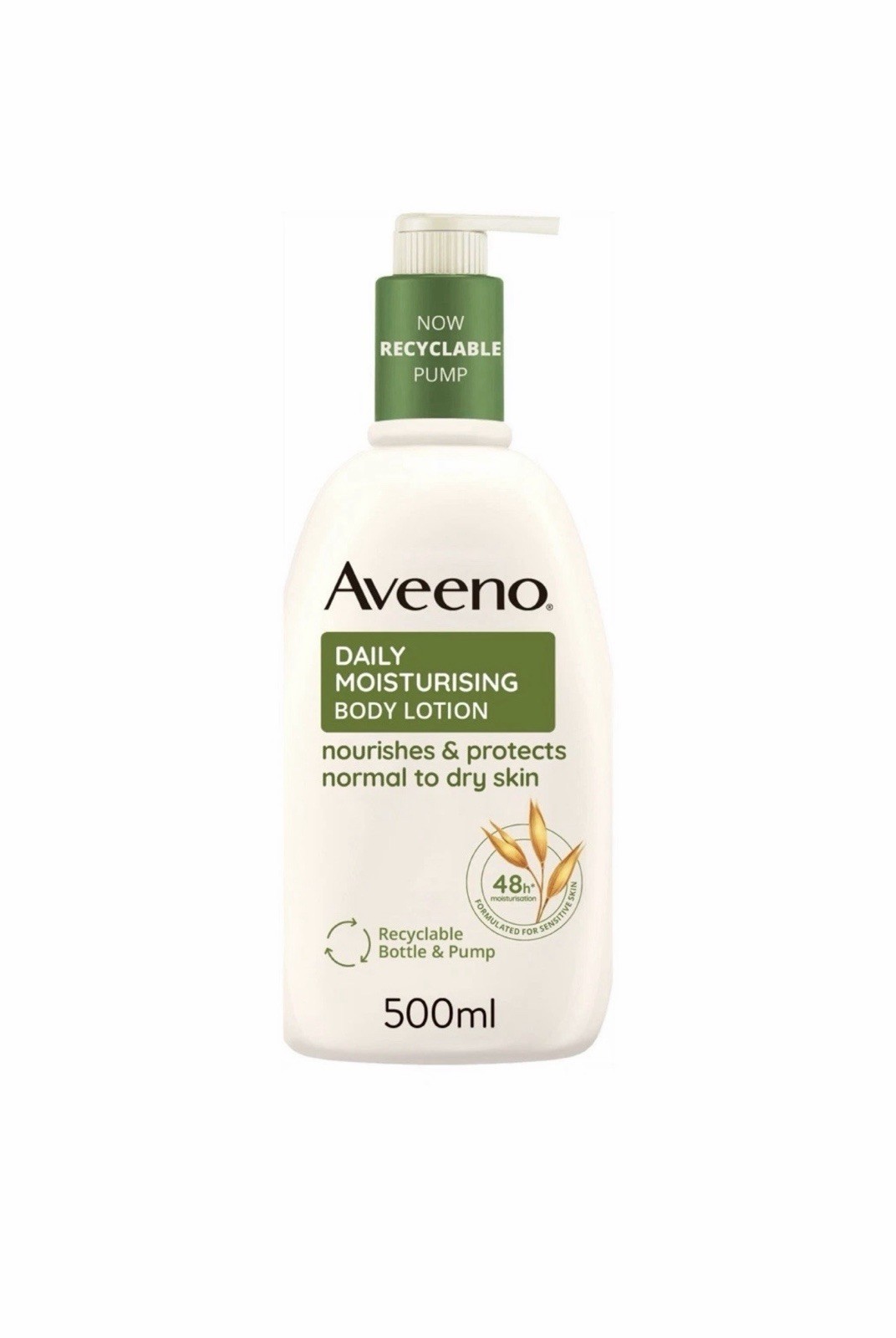1 x 500ml AVEENO MOISTURISING CREAM WITH NOURISHING COLLOIDAL OATMEAL PUMP