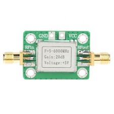 5M 6GHz RF Broadband Signal Amplifier Power Amplifier Gain 20dB Shielding Shell  