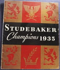 1935 Studebaker Catalog Brochure President Dictator Commander Nice Original 35 1935 Studebaker Catalog Brochure President Dictator Commander Nice Original 35