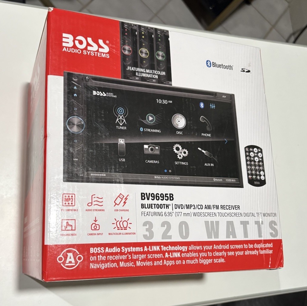 BOSS Audio Systems BV9695B Bluetooth Touchscreen DVD/MP3/CD 