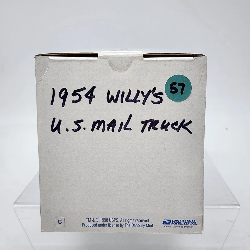 Camión de correo Danbury 1954 Jeep modelo 063-004 raro con caja muy buen estado sin título Foto 3 de 4