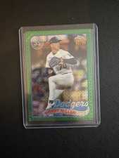 2024 Topps Bobby Miller #2T89C-77 Silver Pack Green Refractor #'d /99 Dodgers