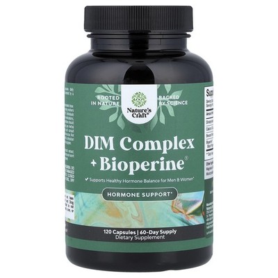 Nature's Craft, DIM Complex + Bioperine , 120 Kapseln
