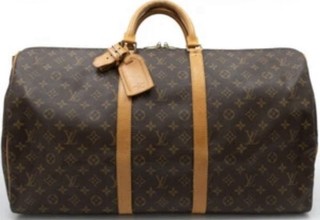 Louis Vuitton Weekend Reisetasche Braun Canvas KEEPALL Tasche