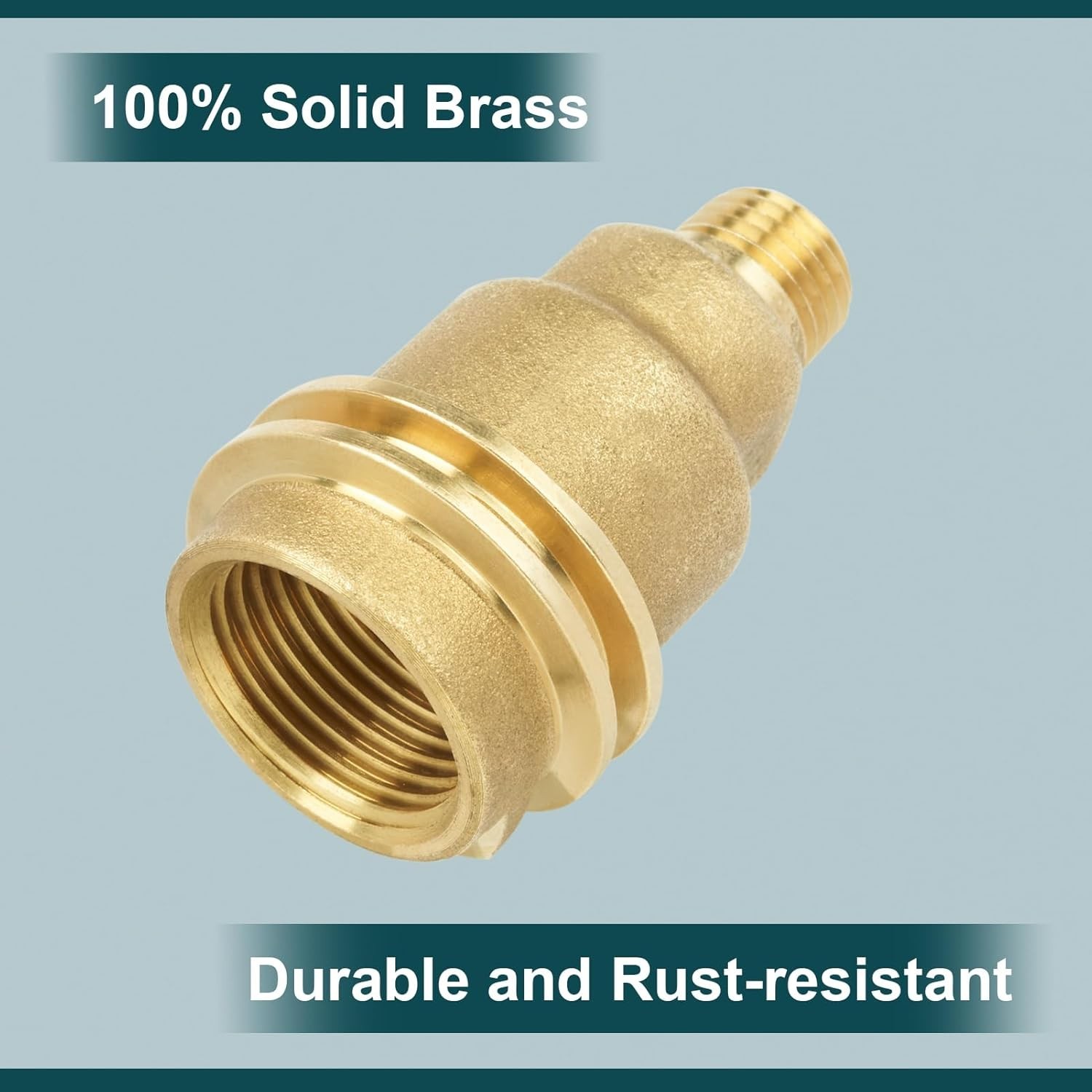 Propane Gas Fitting Adapter, QCC-1 and Female P.O.L. x 1/4'' Male Pipe Thread...