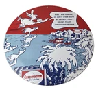 Vintage Esso Gasoline Sign - Dr Seuss Comic Gas Service Porcelain Sign