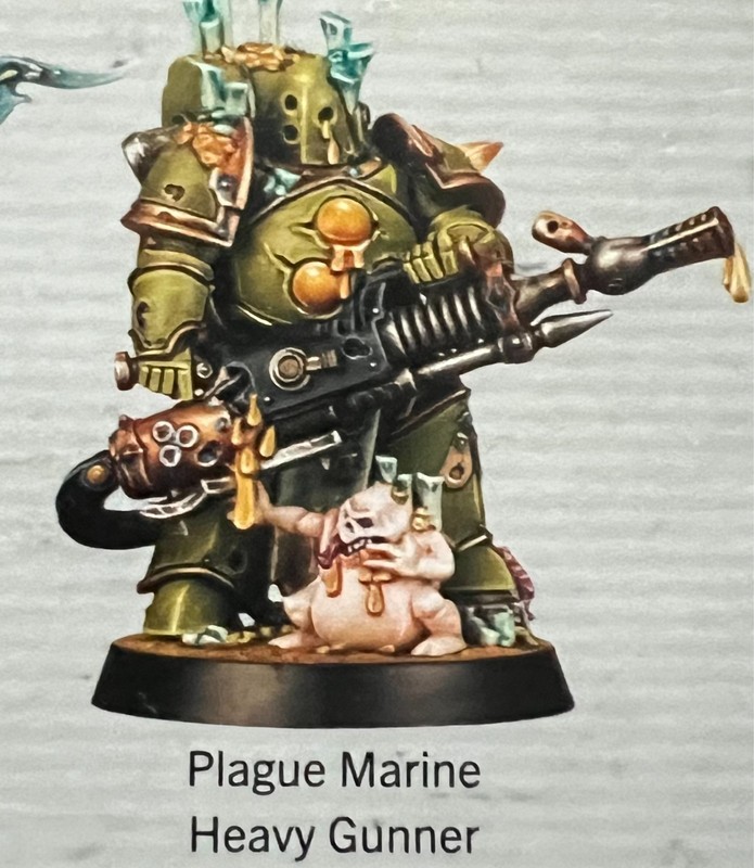 Warhammer 40,000 Kill Team Death guard Plague Marine Heavy Gunner