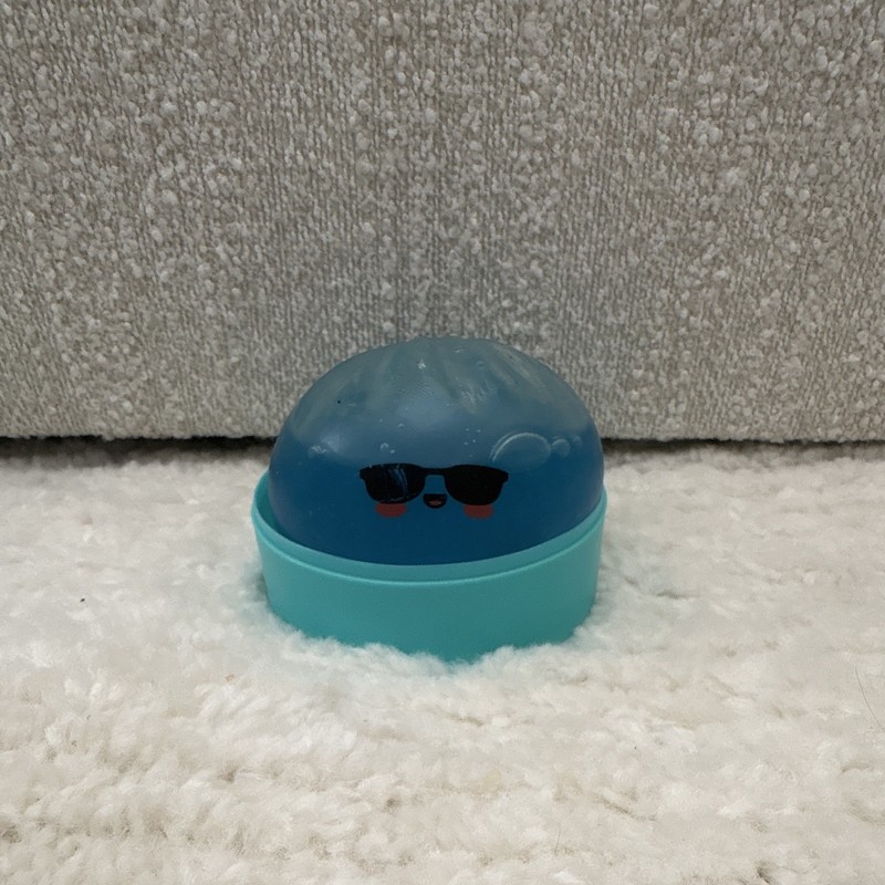 Rms Blue squishy shark dumpling, Teal Container Included. (BOUGHT AT FIVE BELOW)