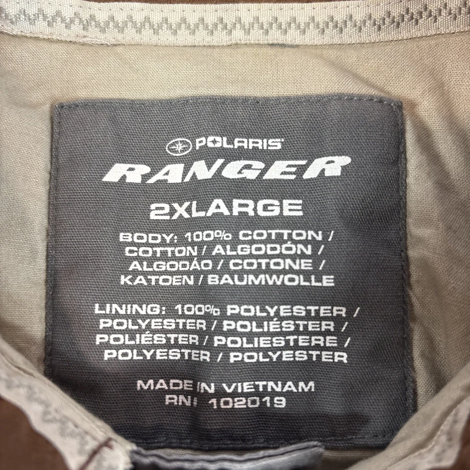 Canvas Chore Coat Mens 2XL Barn Farm Cowboy Polaris Ranger Jacket Lined - Image 2 of 4