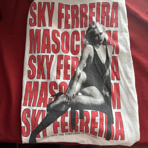Sky Ferreira Medium T shirt 2024 Tour Merch Tumblr Masochism Night Time, My Time