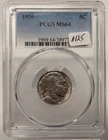 1930 BUFFALO NICKEL 5C PCGS MS64