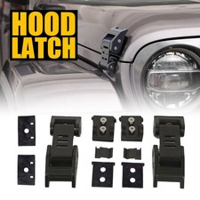 Hood Lock Catch Bracket Latches Kit Buckle For 2007-2018 Jeep Wrangler Jk 2pcs K