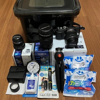 E PL5 Double Zoom Kit Single Focus Lens Bundle Sale