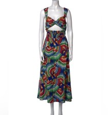 FARM Rio Colorful Patterned Midi Dress size small