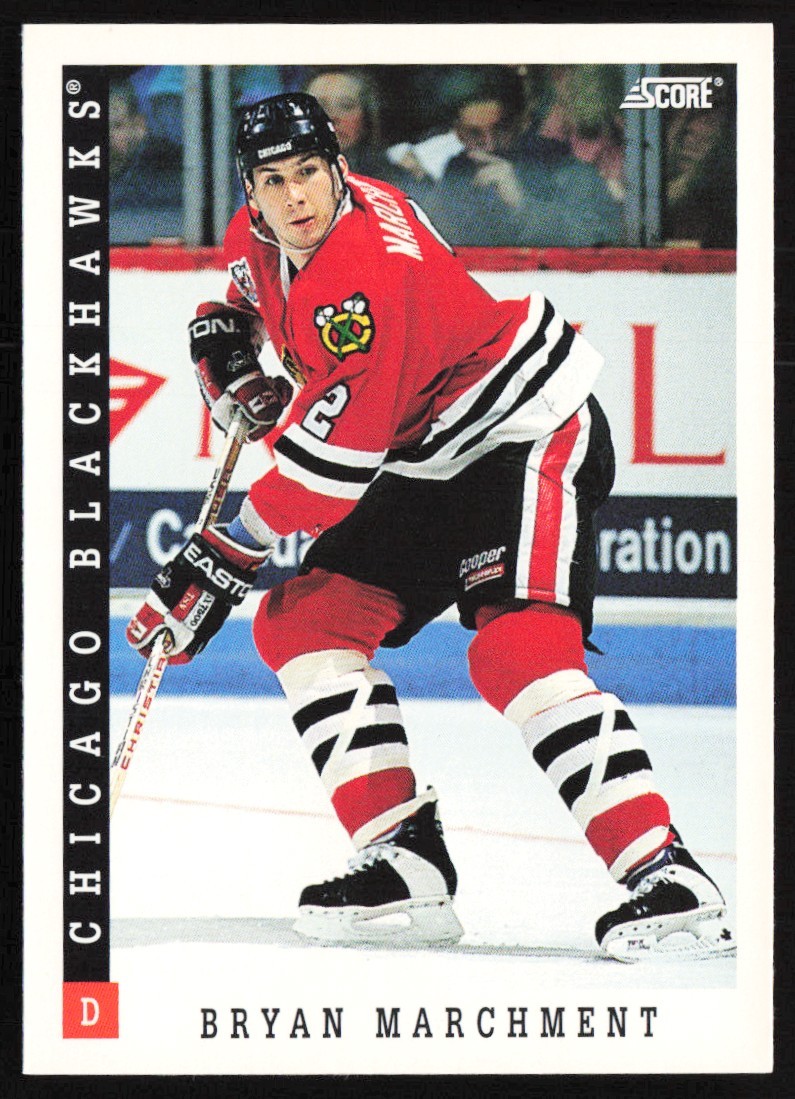 1993-94 Score Bryan Marchment Chicago Blackhawks #386