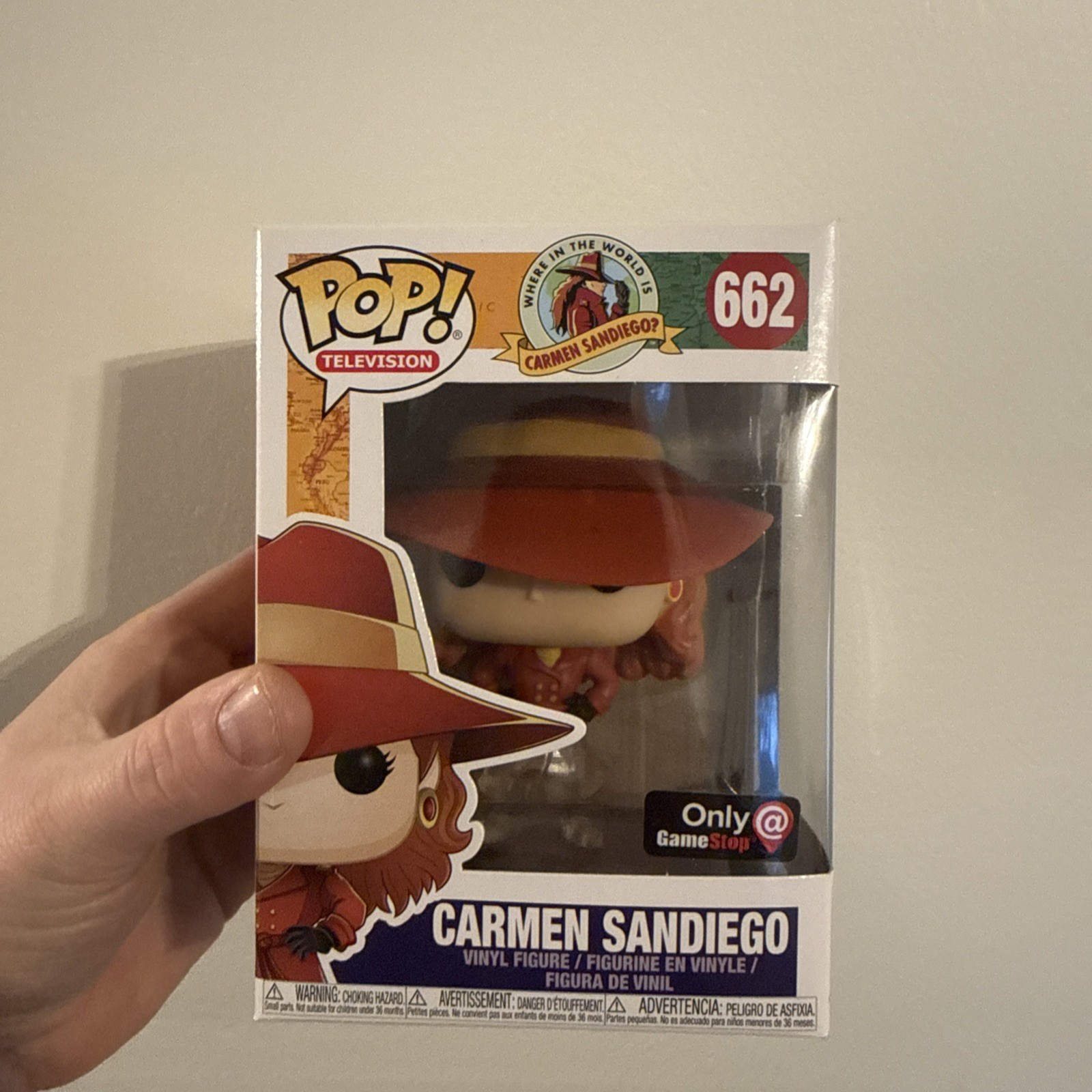 Funko Pop! Carmen Sandiego Translucent #662 Damaged Box See Pics