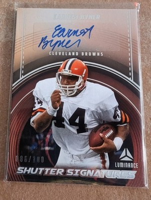 2024 Panini Luminance - Shutter Signatures Earnest Byner #SS-EBR /100 (AU)