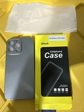 JETech Cell Phone Case For iPhone 15 Pro Max Gray