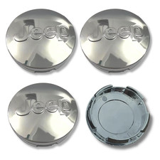 For Jeep Alloy Wheel Centre Cap Hub x4 63mm Silver Gloss Many Models Wrangler