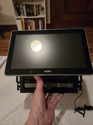 Jensen CAR8000 10'' DVD Receiver Apple Carplay Android Auto For Parts Read  