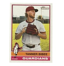 2025 Topps Heritage High Number - Tanner Bibee #549 Cleveland Guardians