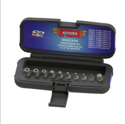 VIM Tools IMPACT-XZN6 10 Pc. 3/8'' Sq. Drive XZN Triple Square Impact D