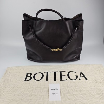 BOTTEGA VENETA Andiamo Large $8900 Fondant Silky Leather Top