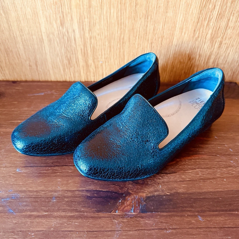 Ziera Shoe Womens Size EU 39 FF Black Leather Flat Loafer Ortho Comfort 1034 - Image 3 of 4