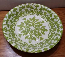 Pier 1 Royal Regal Trellis Lime Green Melamine Large Serving Bowl 13.75”