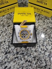 Retail 199.99 Invicta Racing Vaulthan Men's Quartz Chronograph 44mm Yellow