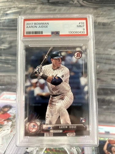 2017 Bowman Aaron Judge #32 PSA 9 Mint RC New York Yankees MVP Slugger