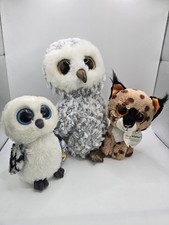 Ty Beanie Boos Plush Lot Buckwheat Spells Owlette Beanbag Toys
