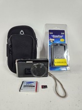 Samsung TL220 12.2MP Digital Camera Black With Case Charger SD Card Tested