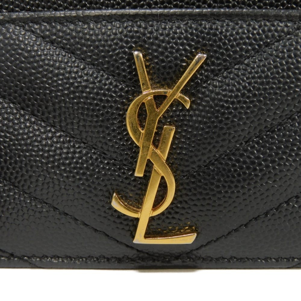 SAINT LAURENT PARIS Monogram card holder 423291 BOW01 1000 Card Case Grain... thumbnail 11