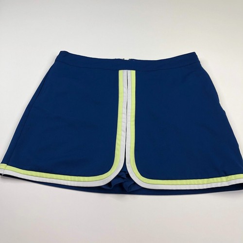 Lady Hagen 12 (Fits 34W) Polyester Golf Tennis Skirt Skort 4" Shorts Blue