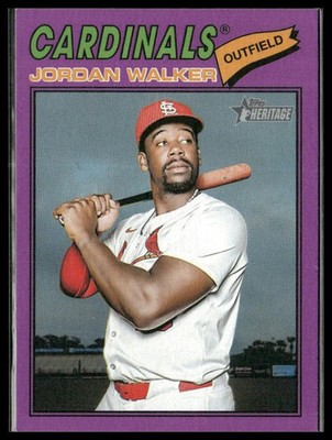 2026 Topps Heritage #399 Jordan Walker Light Purple