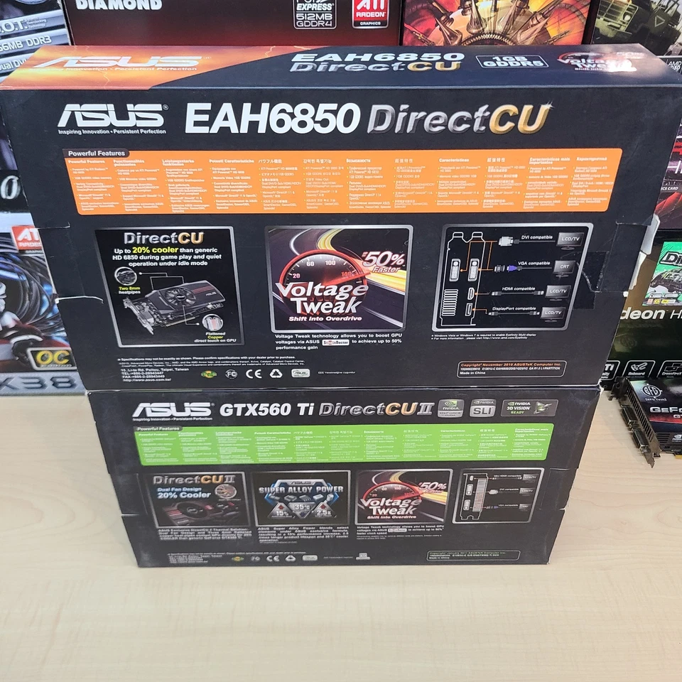 Asus GeForce GTX 560 Ti 1GB & Radeon HD6850 1GB Video Cards  - Image 2 of 4