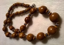 COLLANA IN LEGNO VINTAGE